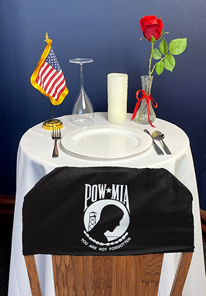 POW-MIA Ceremony Table Kit (with Chair Cover)